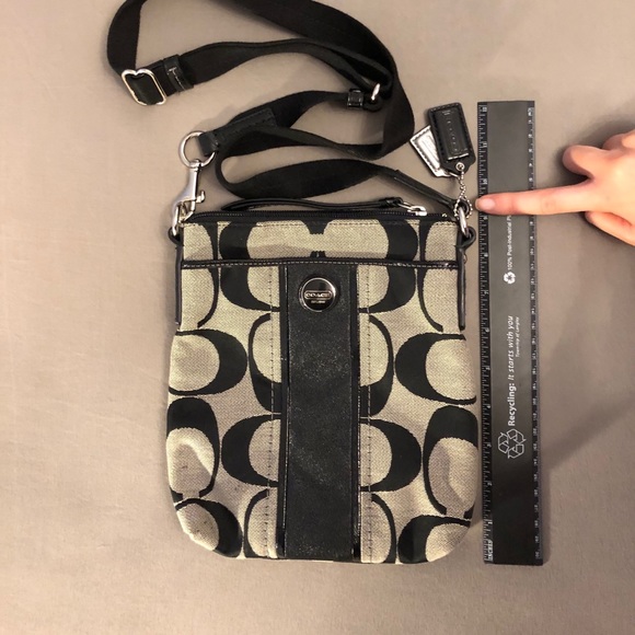 Coach Canvas Coated Crossbody Purse - Picture 10 of 10